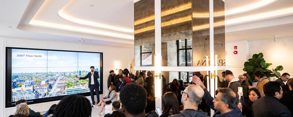 Launch presentation to a full room at 101 Spadina